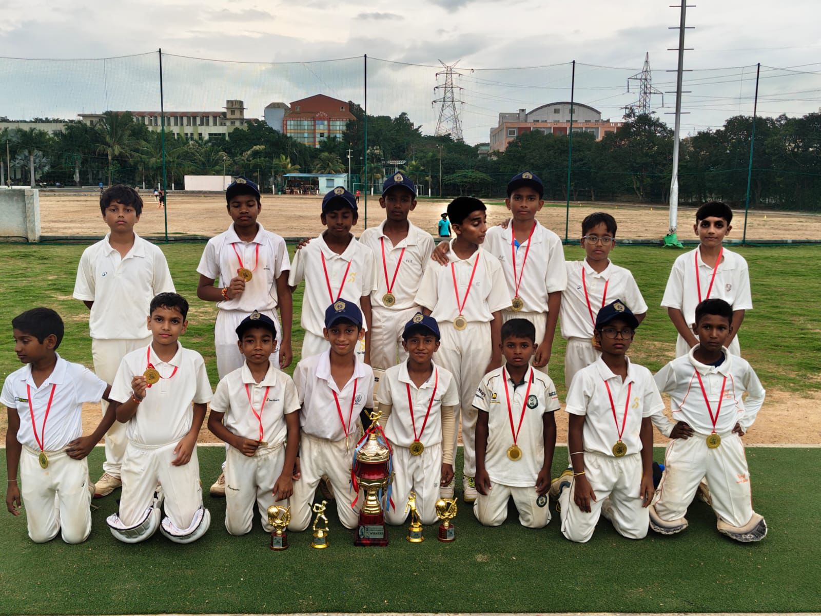 Team with trophy
